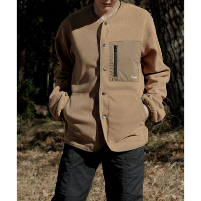 S'more/Fleece pocket cardigan （ブラウン）｜詳細画像