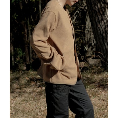 S'more/Fleece pocket cardigan （ブラウン）｜詳細画像