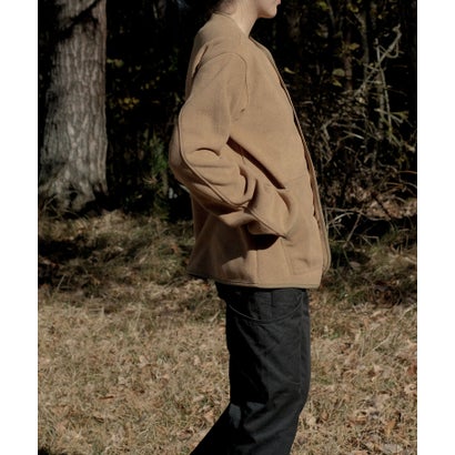 S'more/Fleece pocket cardigan （ブラウン）｜詳細画像