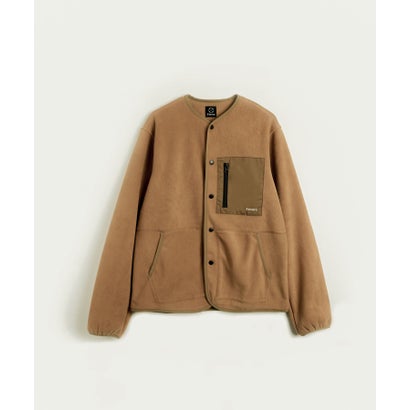 S'more/Fleece pocket cardigan （ブラウン）｜詳細画像