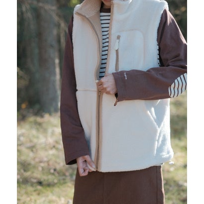 スモア S'more S'more boa vest （ホワイト）｜詳細画像