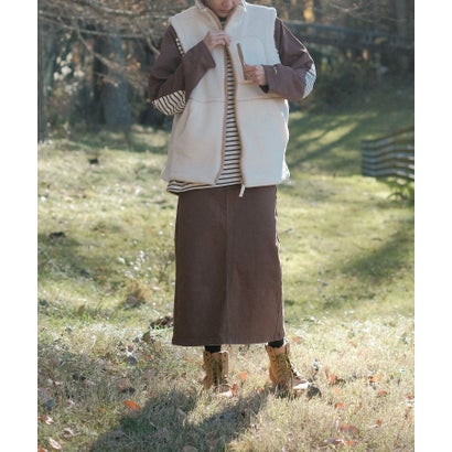 スモア S'more S'more boa vest （ホワイト）｜詳細画像