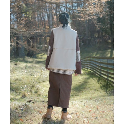スモア S'more S'more boa vest （ホワイト）｜詳細画像