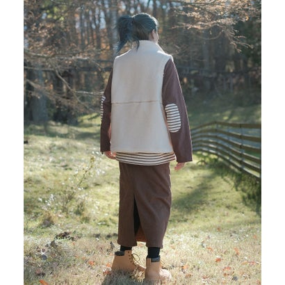 スモア S'more S'more boa vest （ホワイト）｜詳細画像