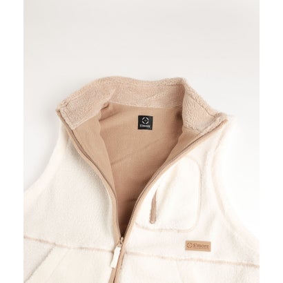 スモア S'more S'more boa vest （ホワイト）｜詳細画像
