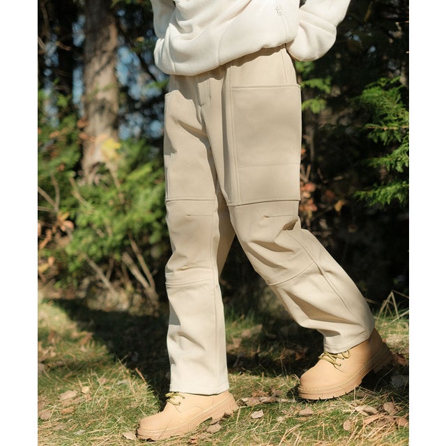 /Fleece lining nylon shell pants （ベージュ）