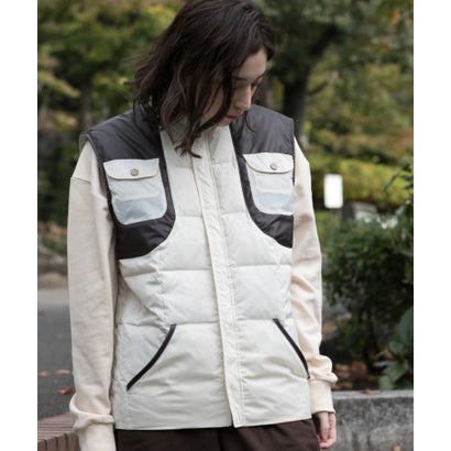 S'more/QUILTING DOWN VEST （ホワイト）｜詳細画像