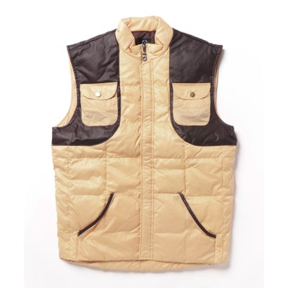 S'more/QUILTING DOWN VEST （ベージュ）｜詳細画像