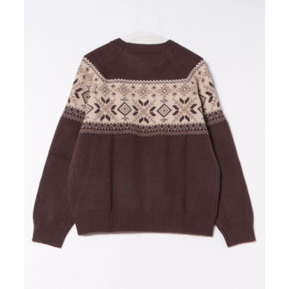 スモア S'more S'more nordic sweater （ブラウン）｜詳細画像