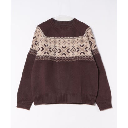 スモア S'more S'more nordic sweater （ブラウン）｜詳細画像