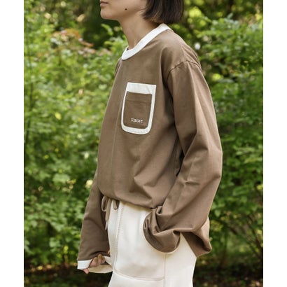 スモア S'more S'more/Double pocket L/S shirts ダブルポケットロングスリーブシャツ （ブラウン）｜詳細画像