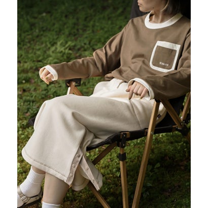 スモア S'more S'more/Double pocket L/S shirts ダブルポケットロングスリーブシャツ （ブラウン）｜詳細画像