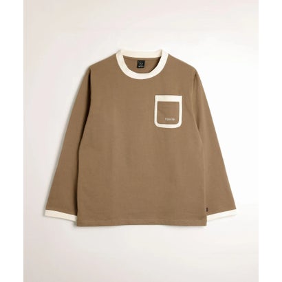 スモア S'more S'more/Double pocket L/S shirts ダブルポケットロングスリーブシャツ （ブラウン）｜詳細画像