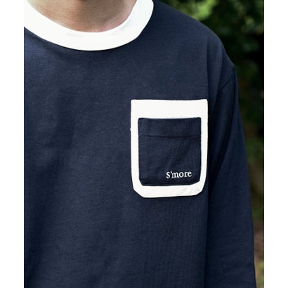 スモア S'more S'more/Double pocket L/S shirts ダブルポケットロングスリーブシャツ （ネイビー）｜詳細画像