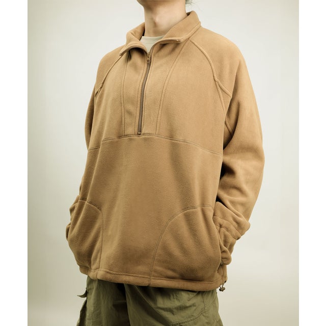 /Half zip fleece pullover （ベージュ）
