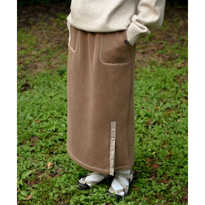 スモア S'more S'more/Brushed lining sweat skirt （ブラウン）｜詳細画像