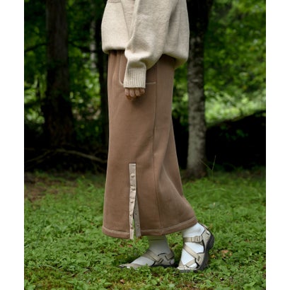 スモア S'more S'more/Brushed lining sweat skirt （ブラウン）｜詳細画像