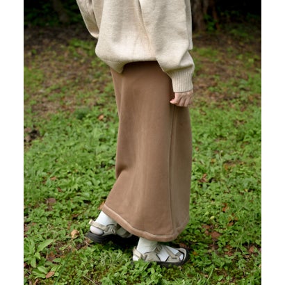 スモア S'more S'more/Brushed lining sweat skirt （ブラウン）｜詳細画像