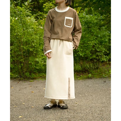 スモア S'more S'more/Brushed lining sweat skirt （ホワイト）｜詳細画像