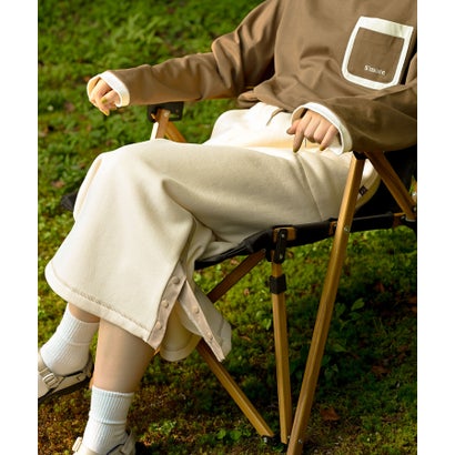 スモア S'more S'more/Brushed lining sweat skirt （ホワイト）｜詳細画像
