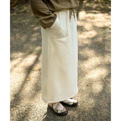 スモア S'more S'more/Brushed lining sweat skirt （ホワイト）｜詳細画像
