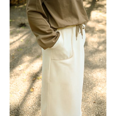 スモア S'more S'more/Brushed lining sweat skirt （ホワイト）｜詳細画像