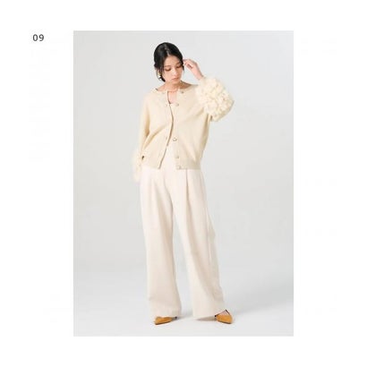TORRAZZO DONNA ニット 6269-525 ラビットファー カーディガン （19.BLACK/ブラック）｜詳細画像