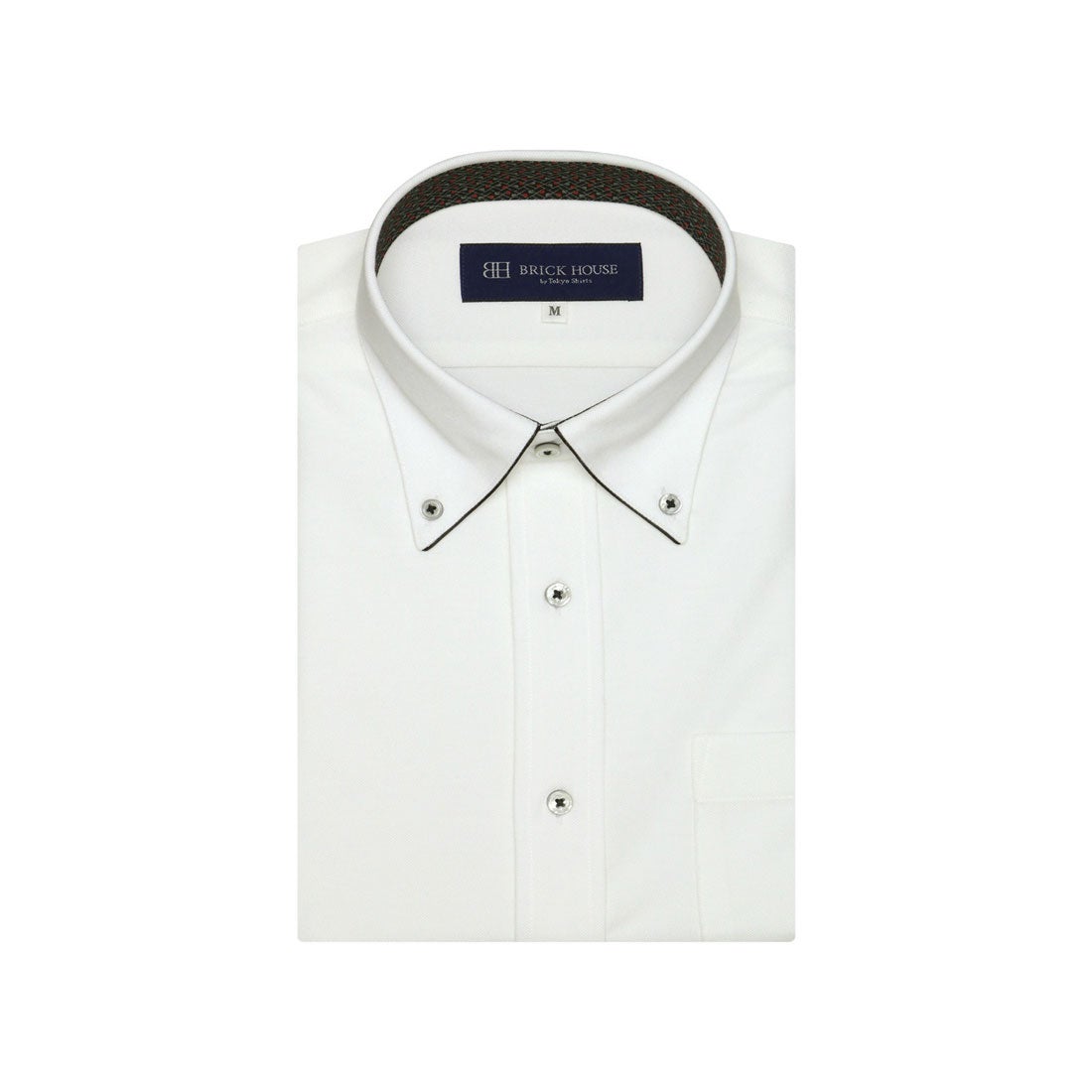 トーキョーシャツ TOKYO SHIRTS 形態安定 マイターボタンダウン 半袖ビジネスワイシャツ （ホワイト） -靴＆ファッション通販  ロコンド〜自宅で試着、気軽に返品