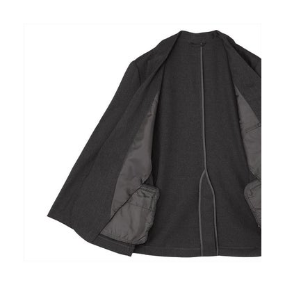 トーキョーシャツ TOKYO SHIRTS ジャケット ウーリッシュガルゼ テーラードジャケット セットアップ可能 メンズ （チャコールグレー）｜詳細画像