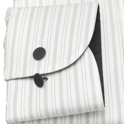 トーキョーシャツ TOKYO SHIRTS 【超形態安定】 ボタンダウンカラー 長袖 形態安定 ワイシャツ （グレー）｜詳細画像
