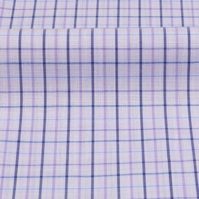 トーキョーシャツ TOKYO SHIRTS ボタンダウンカラー 長袖 形態安定 ワイシャツ （パープル）｜詳細画像