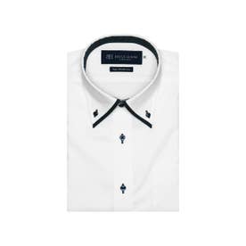 【超形態安定】 ボットーニ 半袖 形態安定 ワイシャツ （ホワイト）