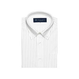 【持続涼感】 COOL SILVER(R) ボタンダウンカラーカラー 半袖 形態安定 ニットシャツ （グレー）