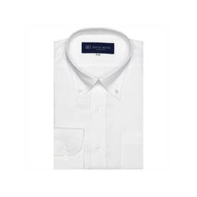 形態安定 ボタンダウンカラー 長袖ワイシャツ （ホワイト）