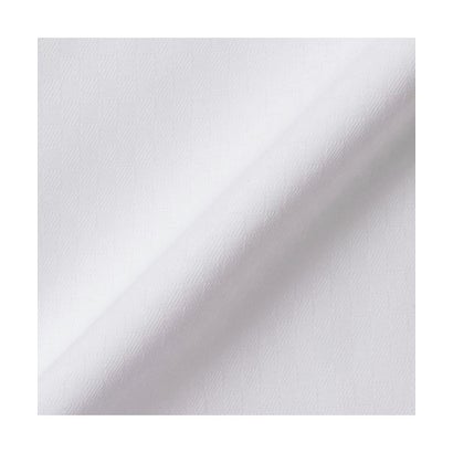 【透け防止】 ワイド 長袖 形態安定 レディースシャツ （ホワイト）｜詳細画像