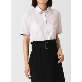レギュラー衿 半袖 形態安定 レディースシャツ （ライトピンク）