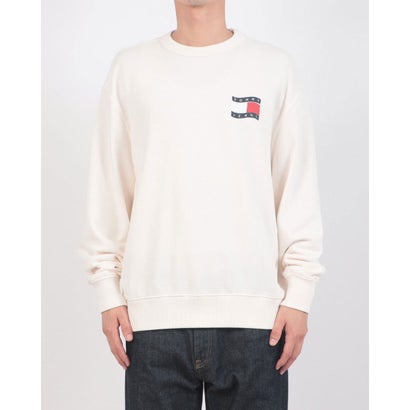 トミージーンズ TOMMY JEANS リラックスウェイビーフラッグトレーナー （ホワイト）｜詳細画像
