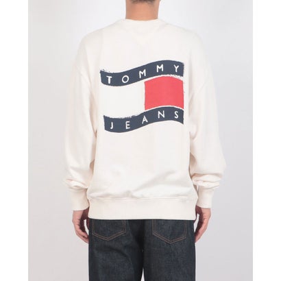 トミージーンズ TOMMY JEANS リラックスウェイビーフラッグトレーナー （ホワイト）｜詳細画像