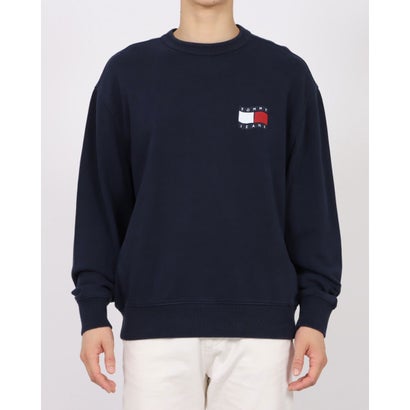 トミージーンズ TOMMY JEANS リラックスウェイビーフラッグトレーナー （ネイビー）｜詳細画像
