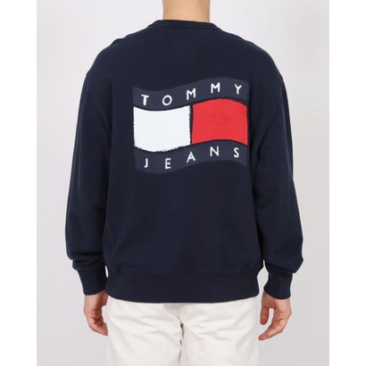 トミージーンズ TOMMY JEANS リラックスウェイビーフラッグトレーナー （ネイビー）｜詳細画像