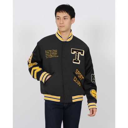 トミージーンズ TOMMY JEANS レターマンウールバーシティジャケット （ブラック）｜詳細画像