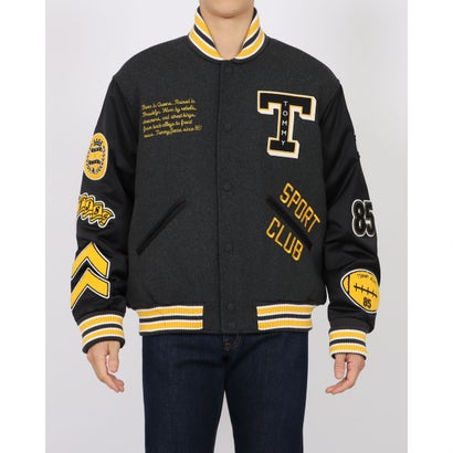 トミージーンズ TOMMY JEANS レターマンウールバーシティジャケット （ブラック）｜詳細画像