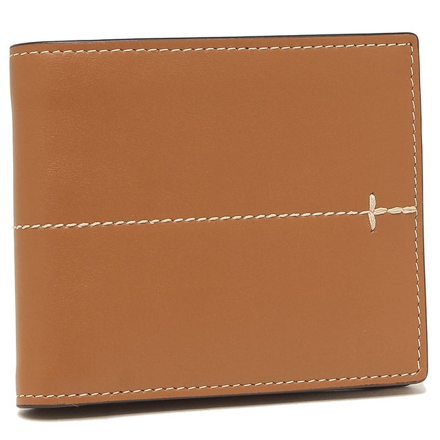 
                    二つ折り財布 ビジブル コンパクト財布 Tモチーフ ブラウン メンズ XAMIMPBB300 QNT S410 （BROWN）