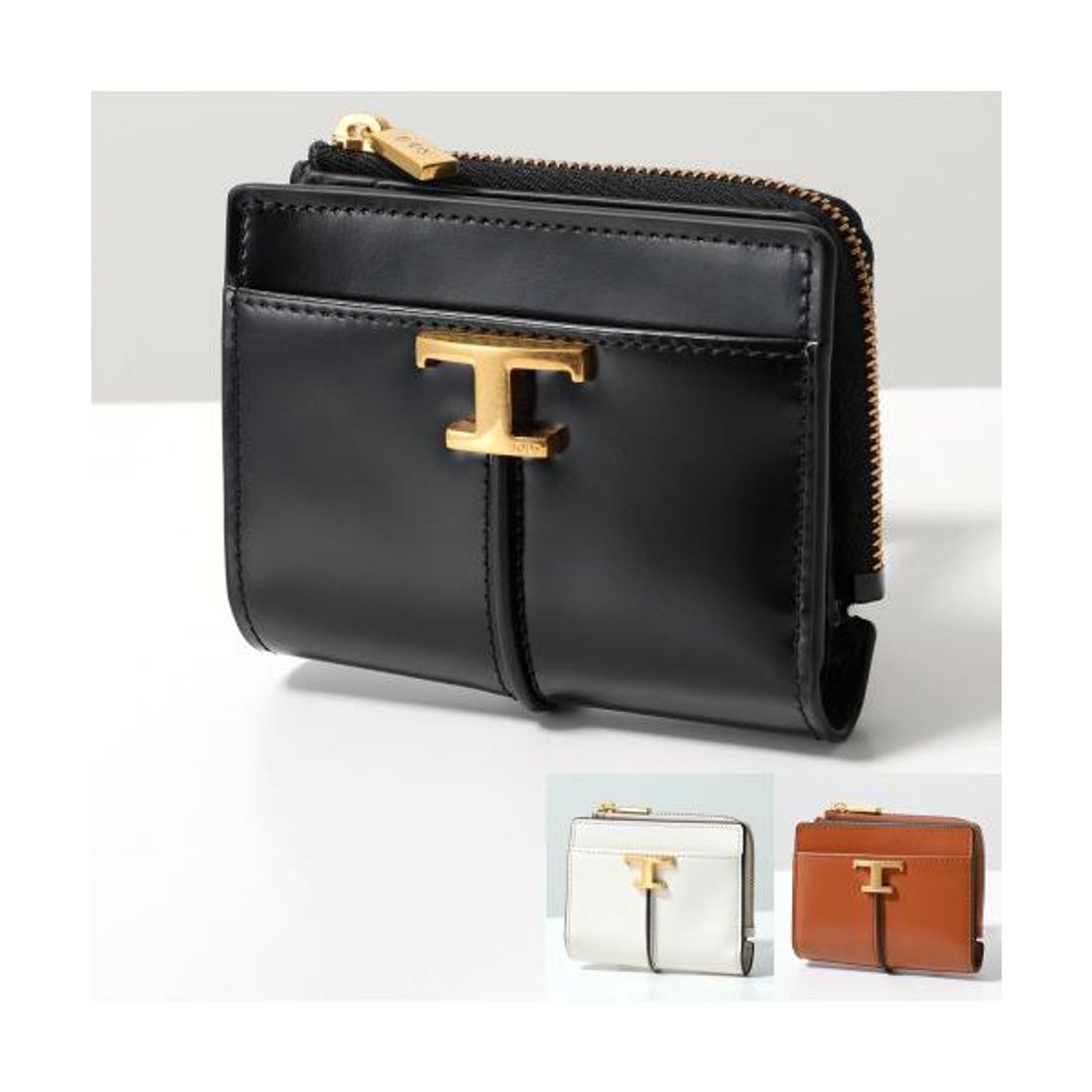 トッズ TOD'S TODS 二つ折り財布 T TIMELESS Tタイムレス （G807
