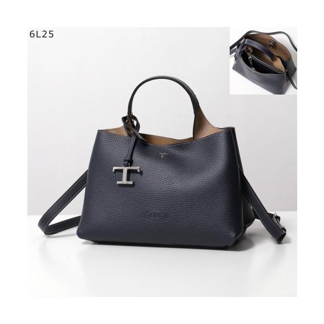 TODS ショルダーバッグ  T TIMELESS Tタイムレス （6L25/ネイビー）