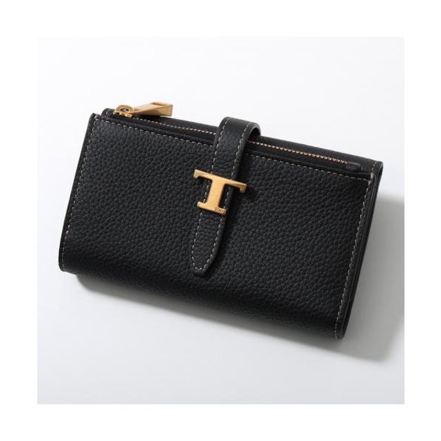 TODS 三つ折り財布 T TIMELESS XAWTIMB3300WKA （B999/ブラック）