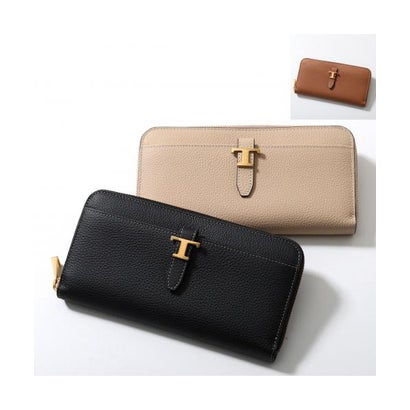 トッズ TOD'S TODS ラウンドファスナー 長財布 T TIMELESS XAWTIMA0400WKA （S410/ブラウン）｜詳細画像