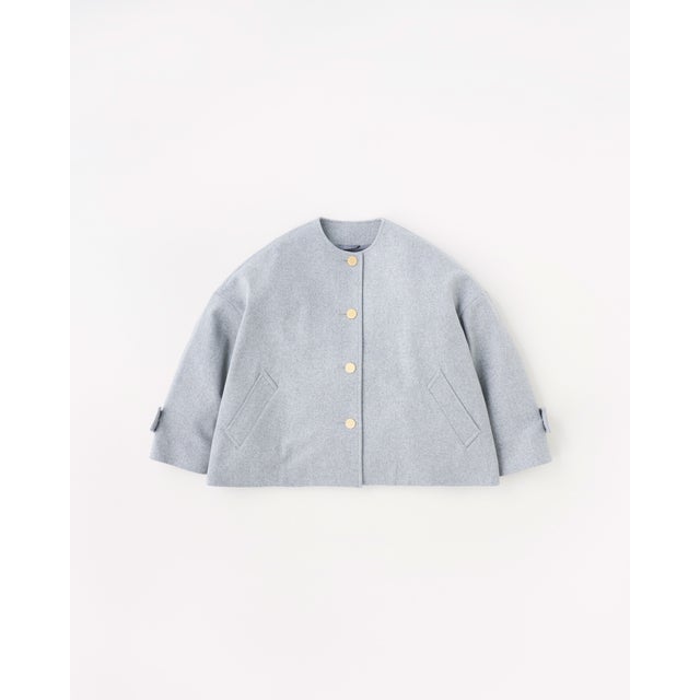 MALTON NO COLLAR SHORT （トップライトグレー）