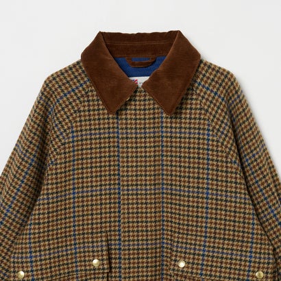トラディショナル ウェザーウェア Traditional Weatherwear ELTON HEAT TWEED GUNCLUB BLOUSON （ブラウン系）｜詳細画像