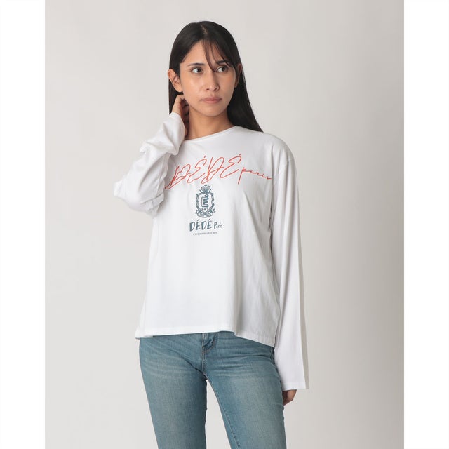 DEDE PARIS 長袖Tシャツ （White）